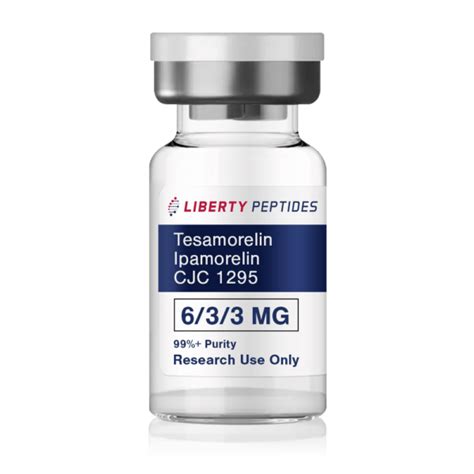 Tesamorelin Ipamorelin CJC 1295 Blend 6 3 3 Mg Liberty Peptides