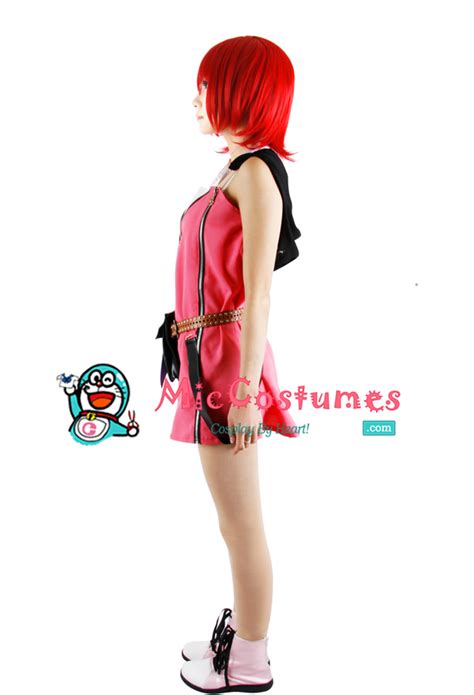 Kingdom Hearts Kairi Red Dress Cosplay Costume For Sale