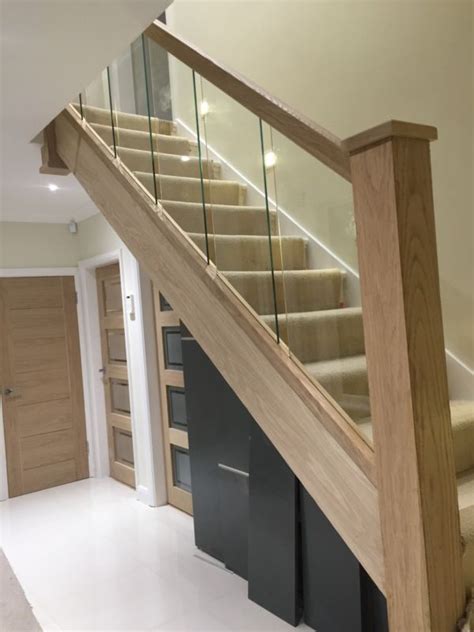 Reflections Glass And Oak Balustrade Refurbishment Kit Staircase And Landing Modern