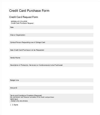 Credit Card Form Template Credit Card Form Template 9 Free Sample