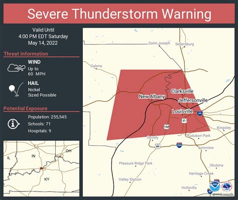 Nws Louisville On Twitter Severe Thunderstorm Warning Including