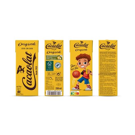 Batido De Cacao Sin Gluten Pack Briks Ml Cacaolat