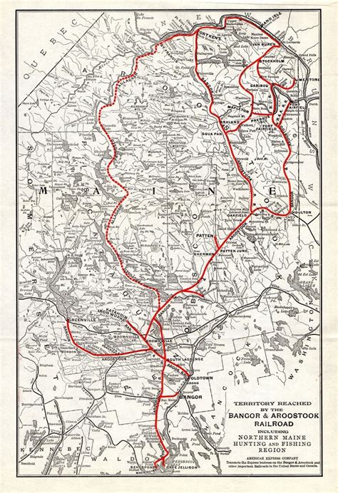 Bangor And Aroostook Railroad Map