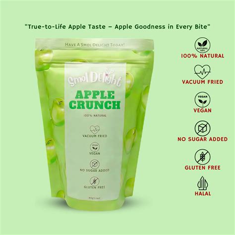 Apple Crunch 80g x 1 Pack – Smol Delight