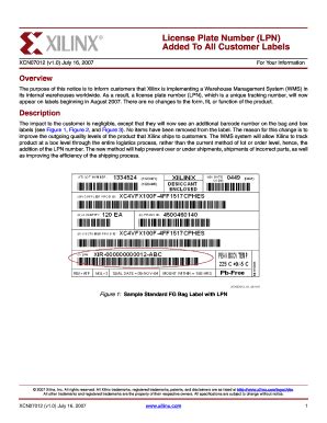 Fillable Online License Plate Number LPN Fax Email Print PdfFiller