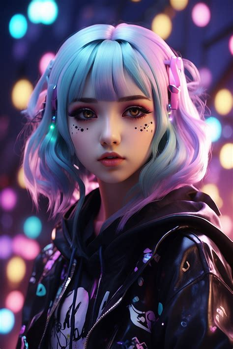 Pastel Goth Girl 3d Model Portrait By Xrebelyellx On Deviantart