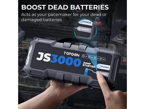 Topdon Js Car Jump Starter A Peak Mah Car Battery Booster