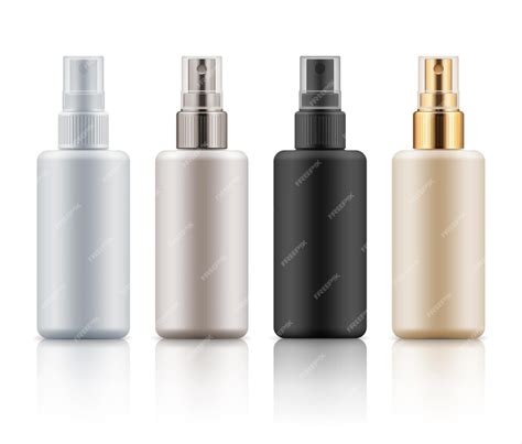 Premium Vector Set With Realistic Blank Templates Of Plastic Spray Bottles Mockup Of Cosmetic