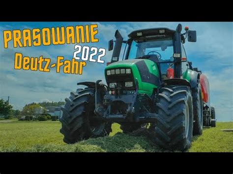 Prasowanie Trawy 2022 W Gr Troka 1 Pokos Deutz FAHR M610 Lely