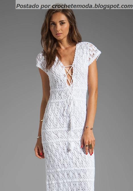 Vestido Branco de Crochet Платья Вязание крючком