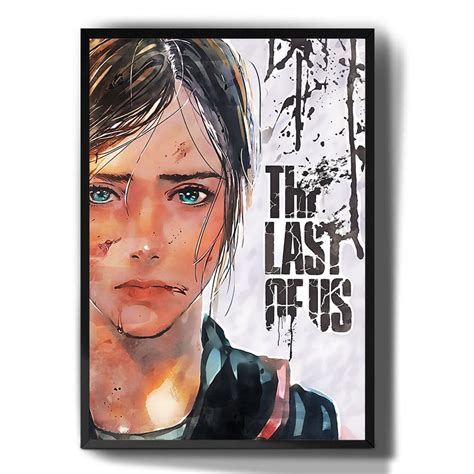 Quadro Decorativo Gamer Desenho The Last Of Us Arte Para Sala Quarto No