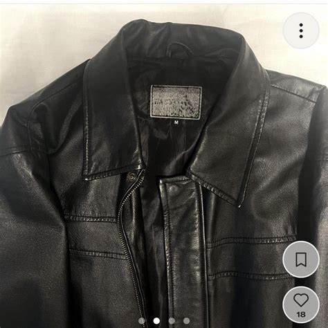 Another Repop Vintage Leather Jacket Size M Depop