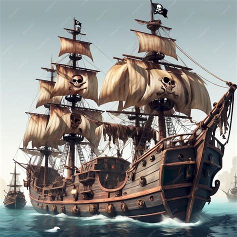 premium photo  pirate ship   pirate ship   bottom