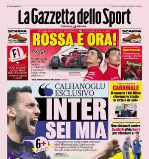 La Gazzetta Dello Sport Apre Con Un Intervista A Calhanoglu Inter Sei