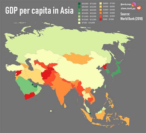 Gdp Map Asia