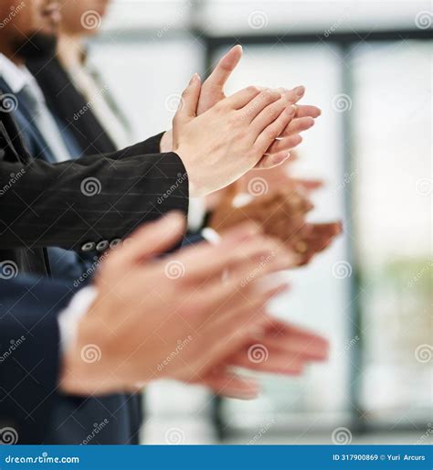 Business People Hands And Clapping For Feedback In Office Motivation