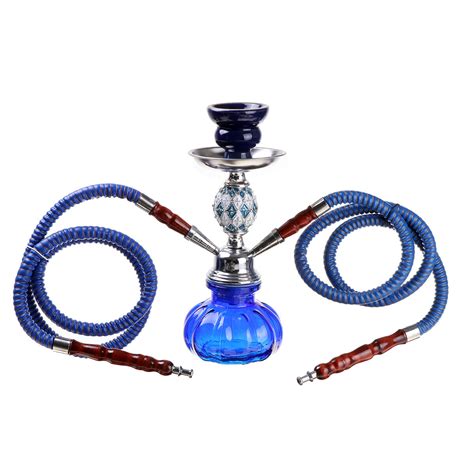 Arab Hookah Glassware Pot Double Tube Hookah Set Hookah Shisha Hubbly Bubbly Nargilehtips