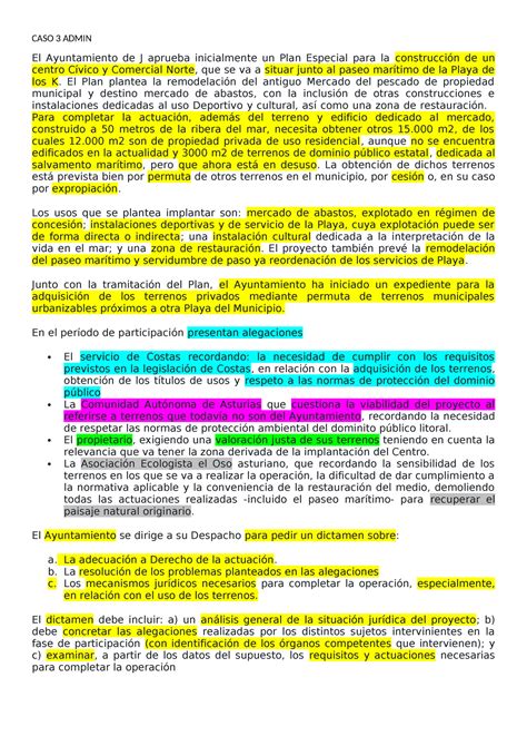 CASO 3 Admin CASO 3 ADMIN El Ayuntamiento De J Aprueba Inicialmente