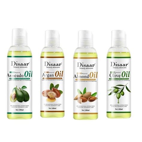 100ml Disaar Massage Essential Oil Spa Relaxing Body Oil Almond Shea Olive Argan Oil Natural