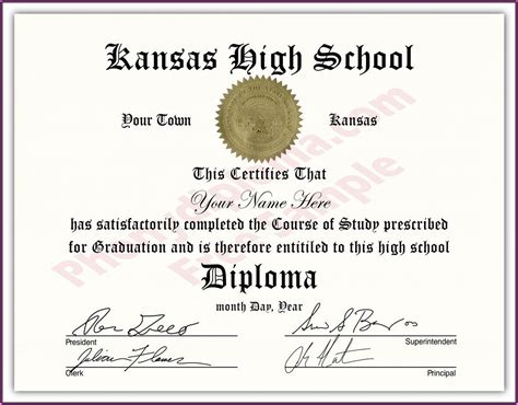 Free Editable High School Diploma Templates Template 1 Resume