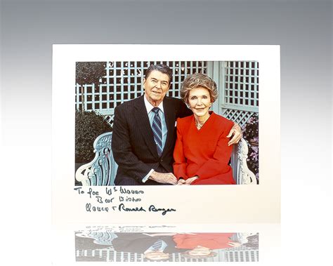 Ronald Reagan Signed Photograph Raptis Rare Books Fine Rare And