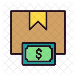 Cash On Delivery Icon - Download in Colored Outline Style