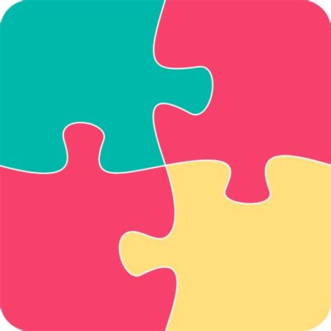 Four Jigsaw Puzzle Pieces In Cmyk Colors Printer Vector Image