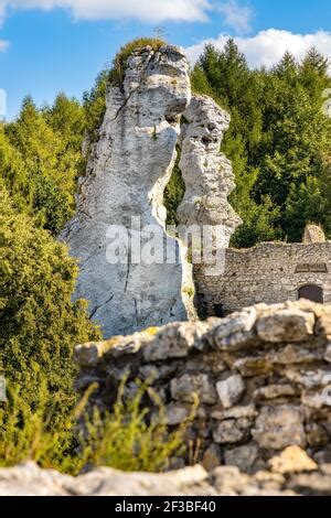 Podzamcze Polonia Agosto Cortile Interno E Torre Di Porta