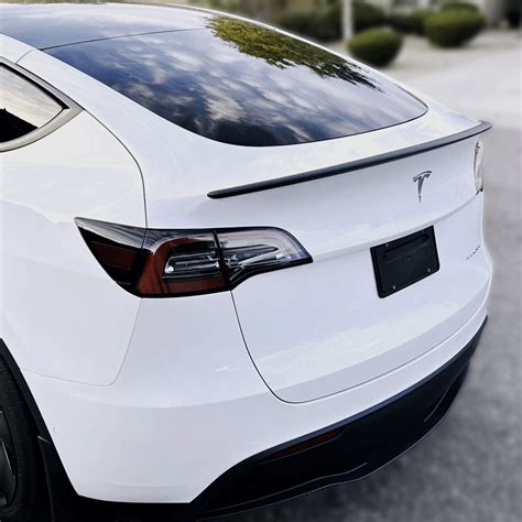 Carbon Fiber Tesla Spoiler Model Y 3 Real Carbon Fiber Spoiler Wing