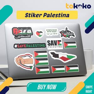 Jual Stiker Pack Free Palestine Isi Pcs Stiker Pipi Bendera