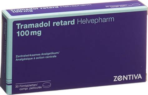 Tramadol Helvepharm Retard Filmtabletten 100mg 30 Stück in der Adler