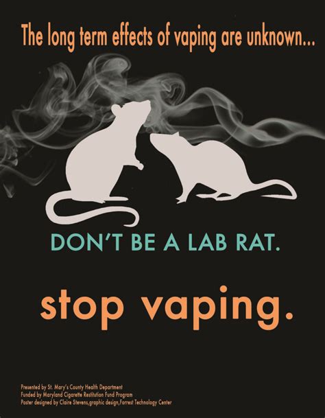 Vape Poster Saint Mary S County Health Department