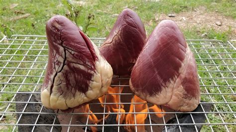 Heart Heart Cow Heart Grilling Recipe Grilled Cow Heart With Yummy Sauce Youtube