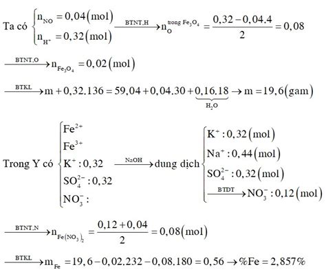 Cho m gam hỗn hợp X chứa Fe Fe3O4 và Fe NO3 2 tan hết trong 320 ml