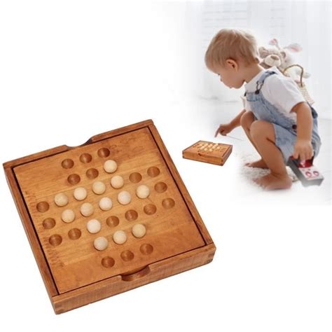 Salutuya Checs En Bois Puzzle Intelligent En Bois Jouet D Checs De