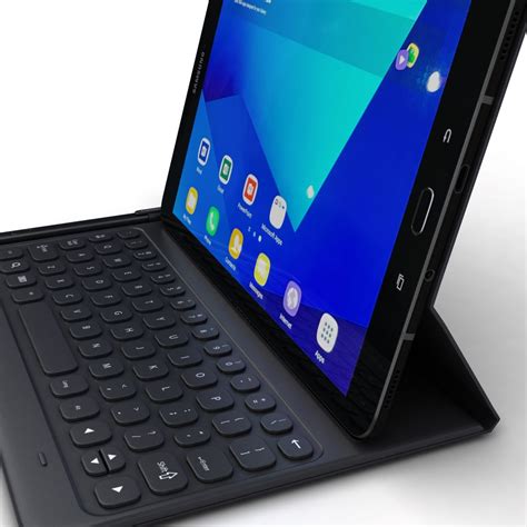 Samsung Galaxy Tab S3 9 7 Spen Keyboard Cover All Color Rigged 3d Model 99 3ds Fbx Obj