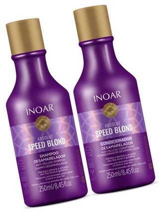 Kit Shampoo E Condicionador Absolut Speed Blond Inoar 250ml