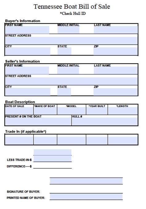 Free Boat Bill Of Sale Form Pdf Word Template Boat Bill Of Sale Form