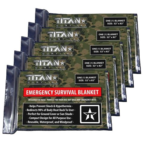 Mylar Survival Blankets Titan Survival