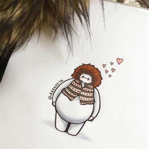 Pin by Mikkala Wilcox on Disney ️ ️ | Baymax drawing, Anime character ...
