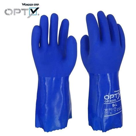 GANT DE CHANTIER XL Gants de travail en PVC allongé de 30cm