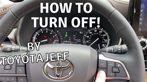 How To Turn Off Toyota Lane Departure Alert Jeff The Toyota Answer Man