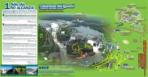 Cataratas Del Iguaz Gu As De Turismo Del Parque Nacional Mapa De