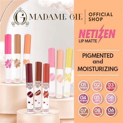 Cermin Cerdas Madame Gie Netizen Lip Matte Lip Cream Bpom Original