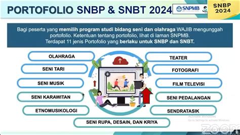 Ini Ketentuan Portofolio Pada Pendaftaran Snbp Dan Snbt 2024 Snpmb