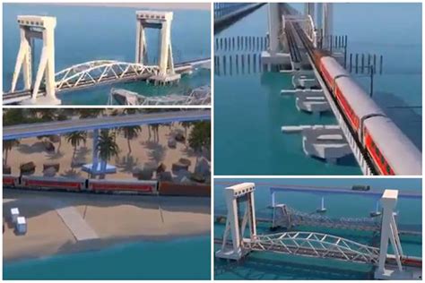 Watch Video How The New Pamban Bridge Will Be Indian Railways First