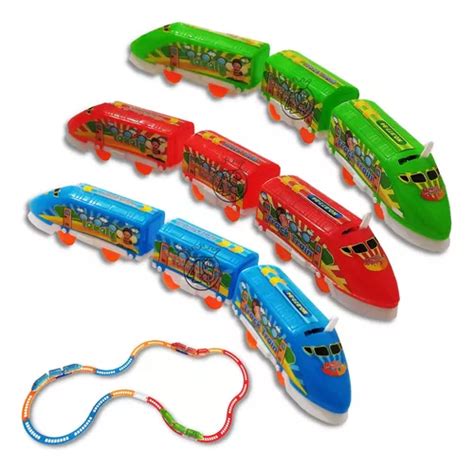 Trem Brinquedo Locomotiva Trenzinho Infantil Personagem Kit C