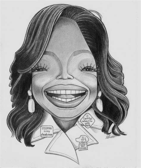 Oprahs Caricature Oprah Oprah Winfrey Caricature