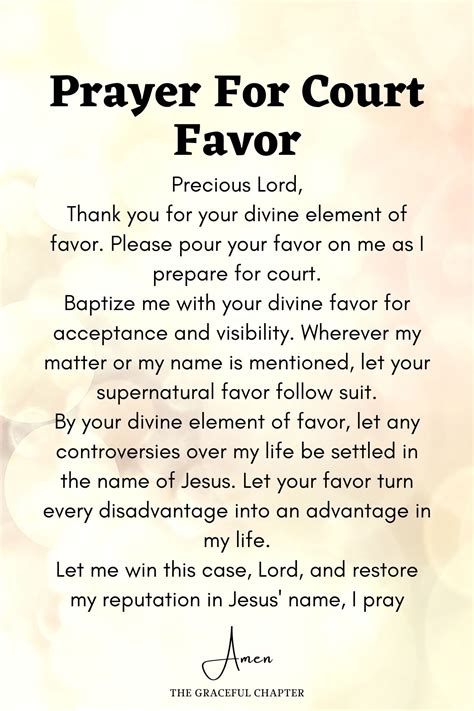 13 Best Prayers For Favor In Life The Graceful Chapter