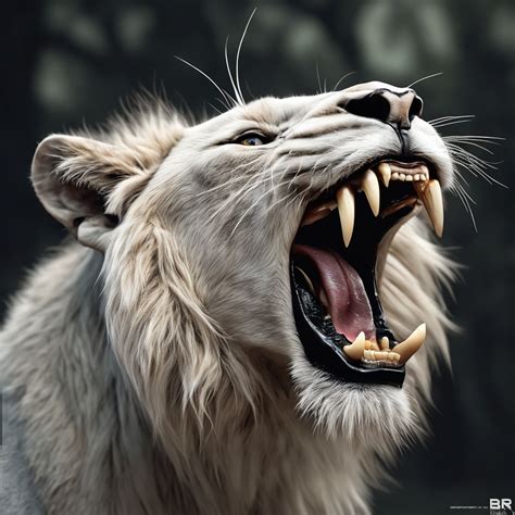 Hd Angry White Lion